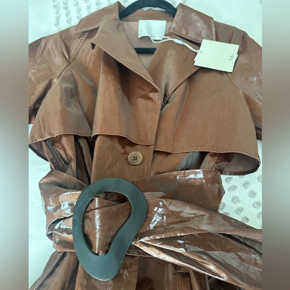 TIBI tech trench with removable belt . new with tags . Never worn . Size XS - Picture 6 of 12